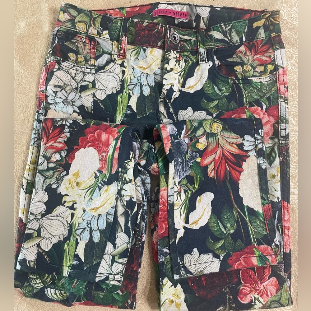 Alice + Olivia Tropical Garden Skinny